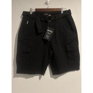 NWT Triple Eleven Cargo Shorts Men's Belt Comfortable, Durable Black Size‎ 34